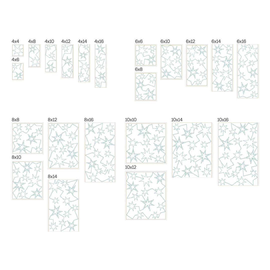 Stars 15 - Background Quilting