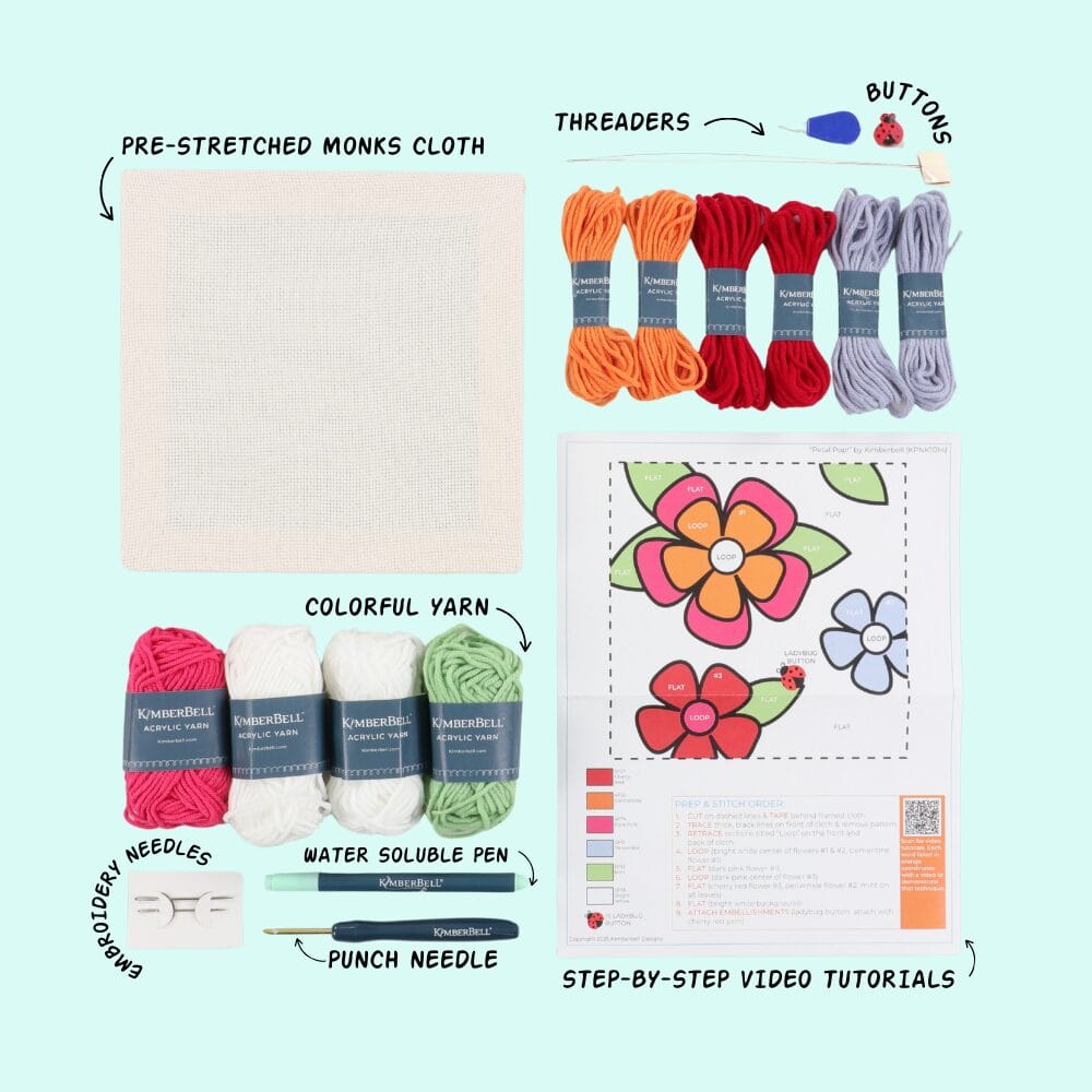 Petal Pop! - Punch Needle Plus Kit
