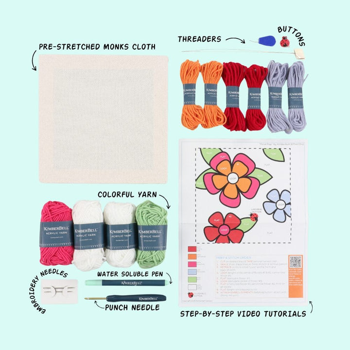 Petal Pop! - Punch Needle Plus Kit