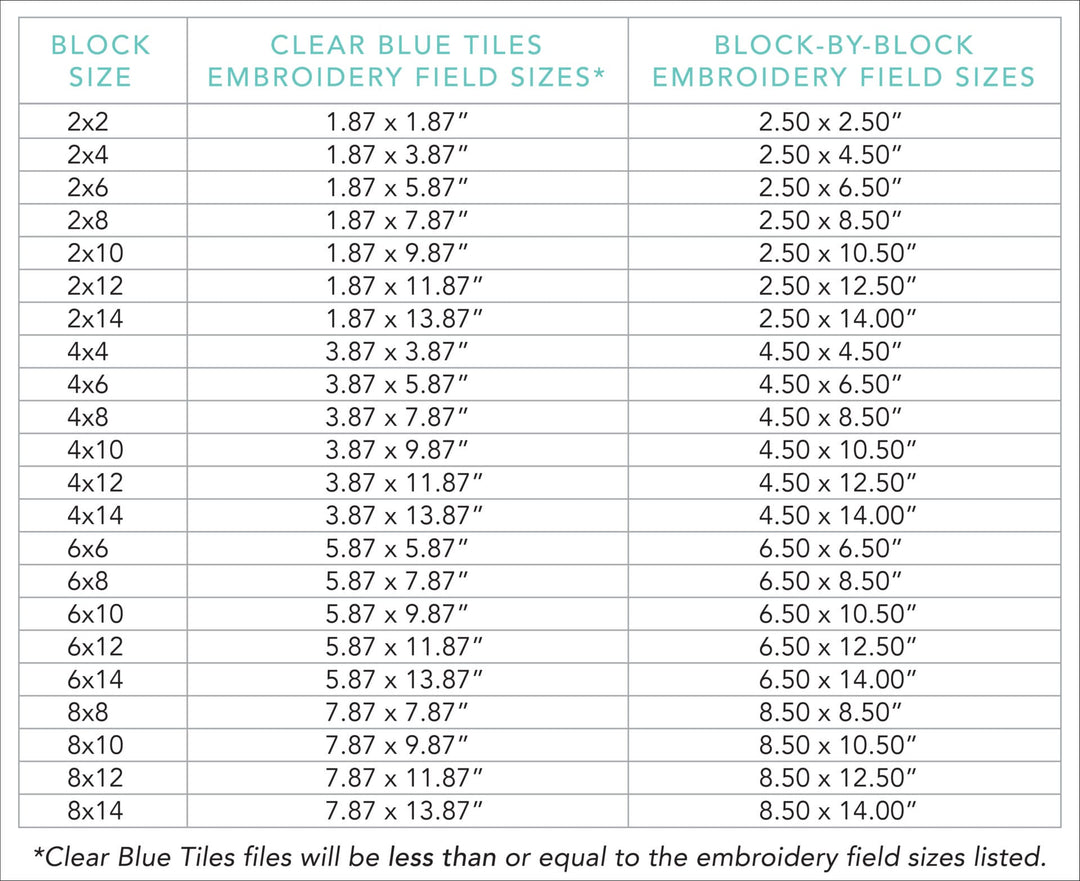 France 1 background quilting design field sizes