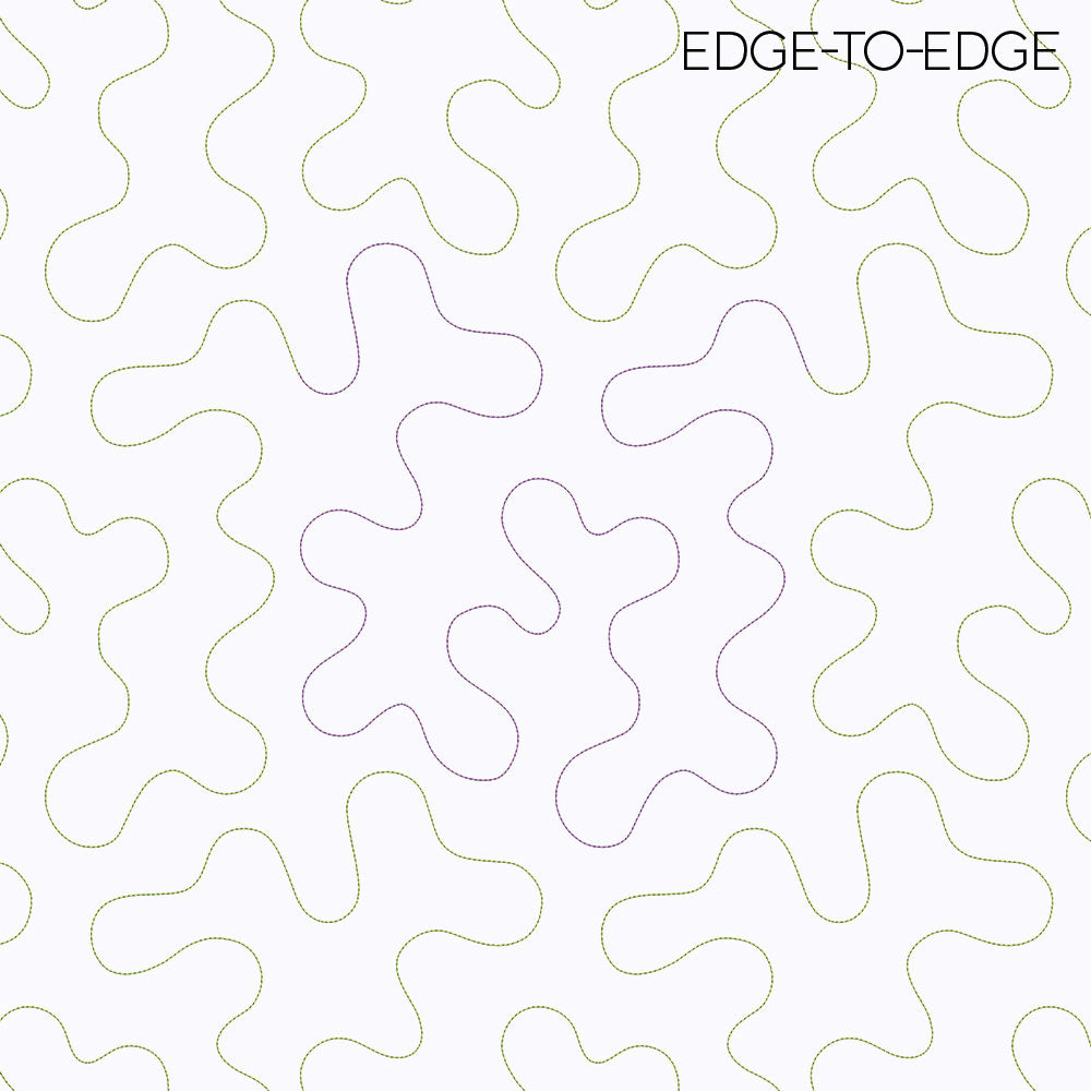 Stipple 1 Longarm Quilting Set (Edge-to-Edge + Block)
