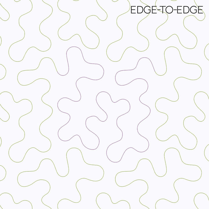 Stipple 1 Longarm Quilting Set (Edge-to-Edge + Block)