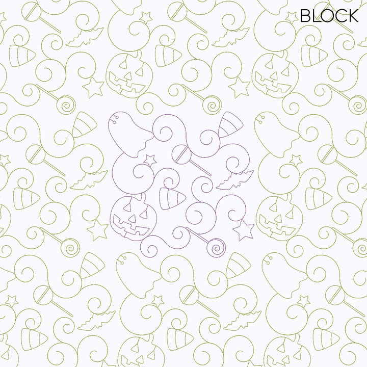 Halloween 1 Longarm Quilting Set (Edge-to-Edge + Block)