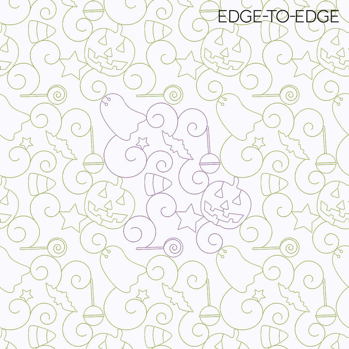 Halloween 1 Longarm Quilting Set (Edge-to-Edge + Block)