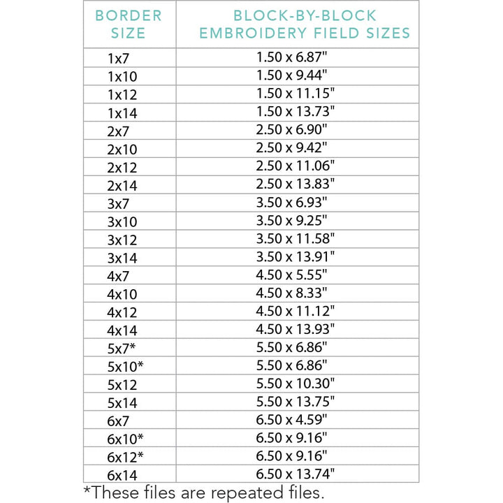 Orange Border Peel 1 embroidery field sizes