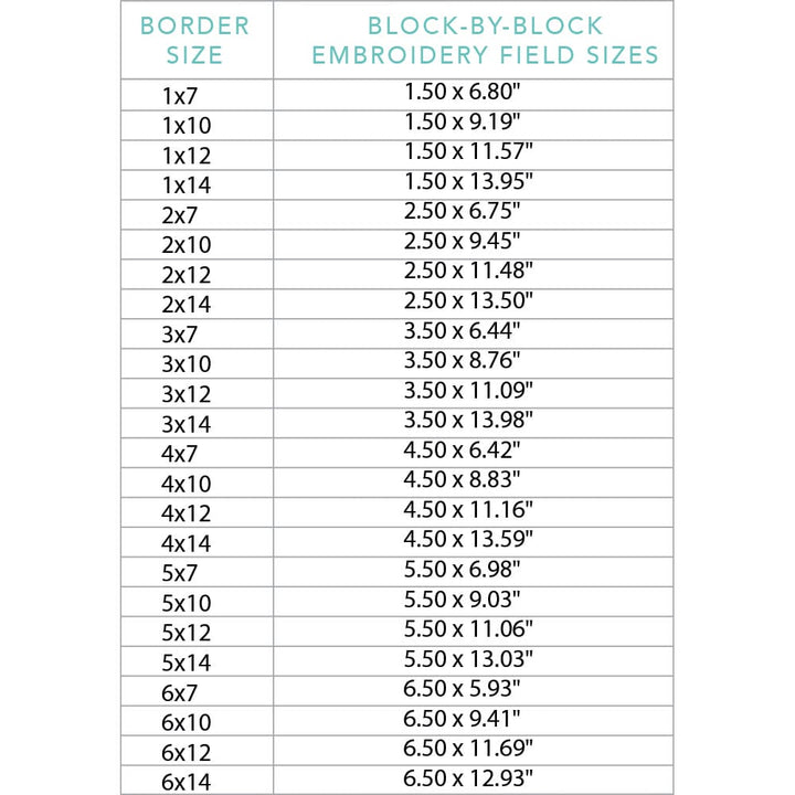Loops Border 3 background quilting design sizes
