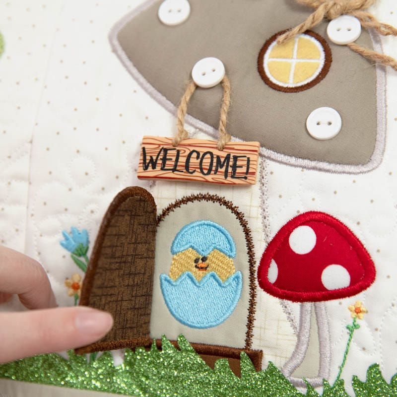 Hoppin Down the Bunny Trail Bench Pillow