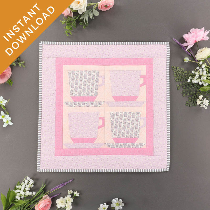 January 2026 Teacup Block (Digital Download)