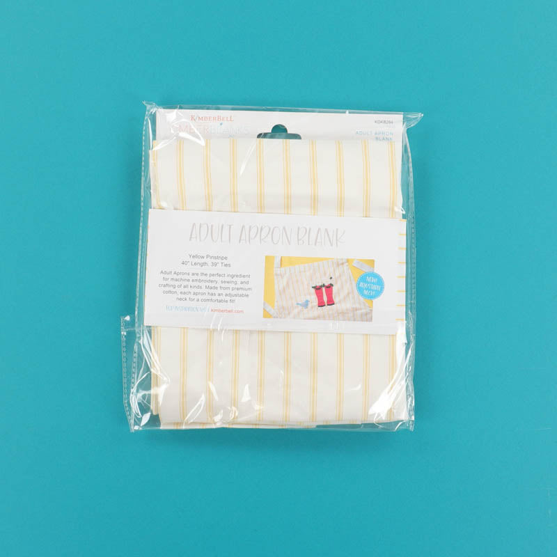 Pinstripe Apron Blank, Yellow