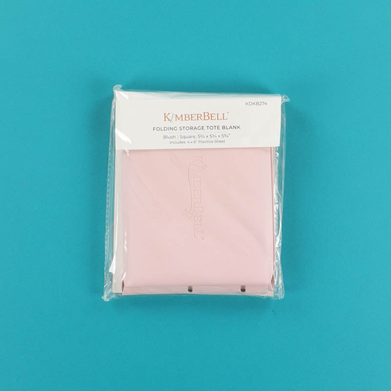 Blush Folding Storage Tote Blank
