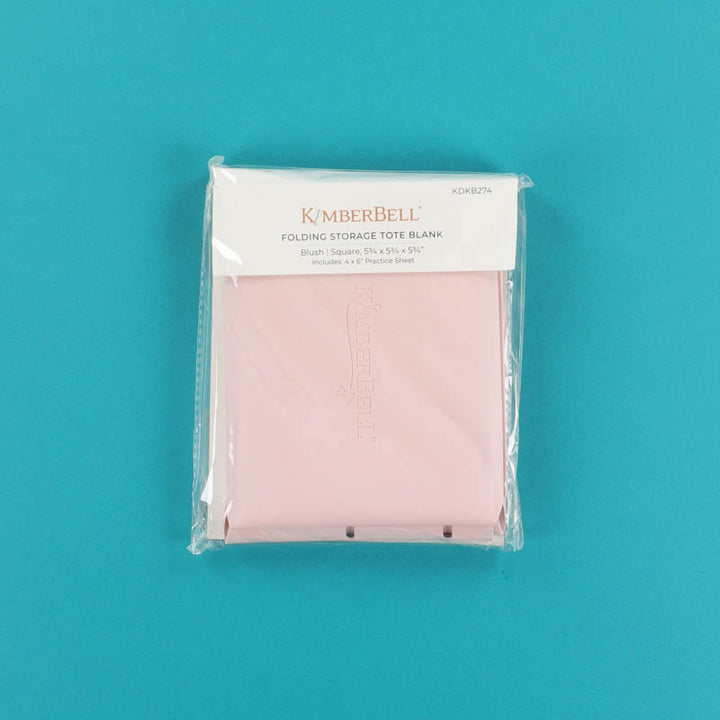 Blush Folding Storage Tote Blank