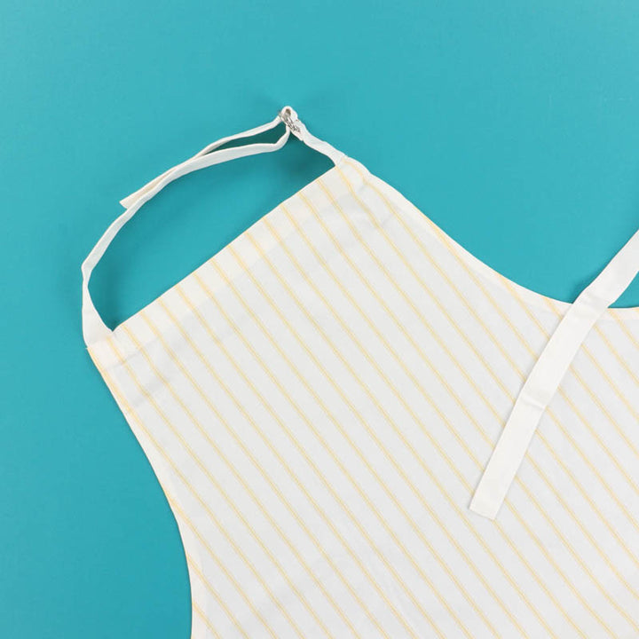 Pinstripe Apron Blank, Yellow