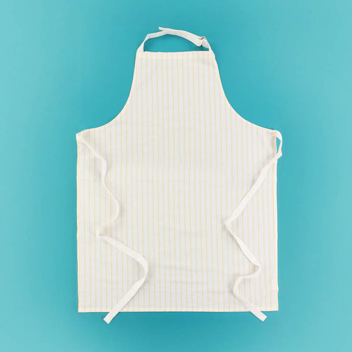 Pinstripe Apron Blank, Yellow