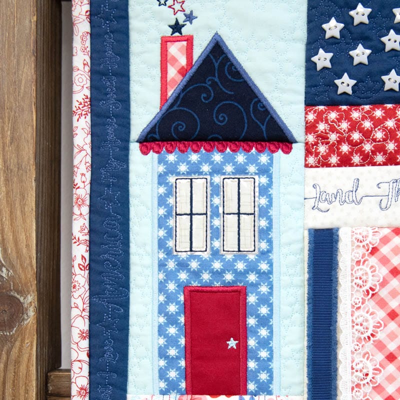 Star-Spangled Beauty Ladder Quilt
