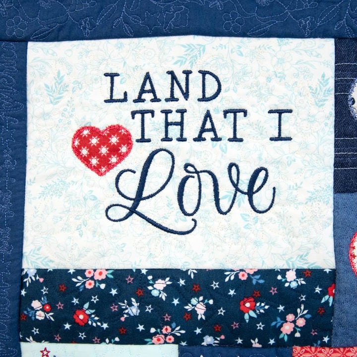 Star-Spangled Beauty Ladder Quilt