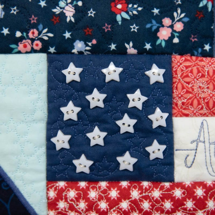 Star-Spangled Beauty Ladder Quilt