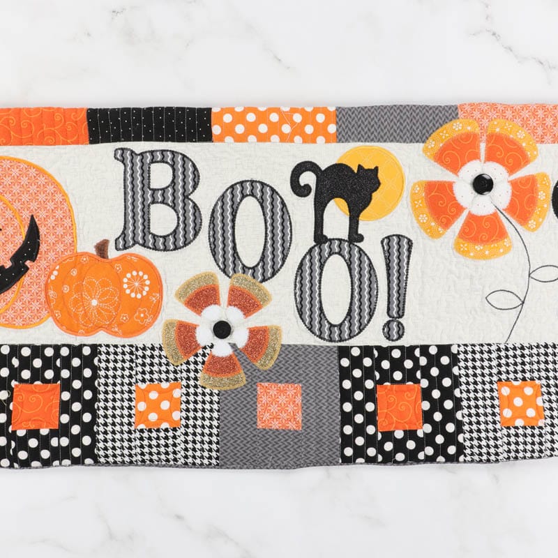 Halloween Boo Bench Pillow (Digital Download)