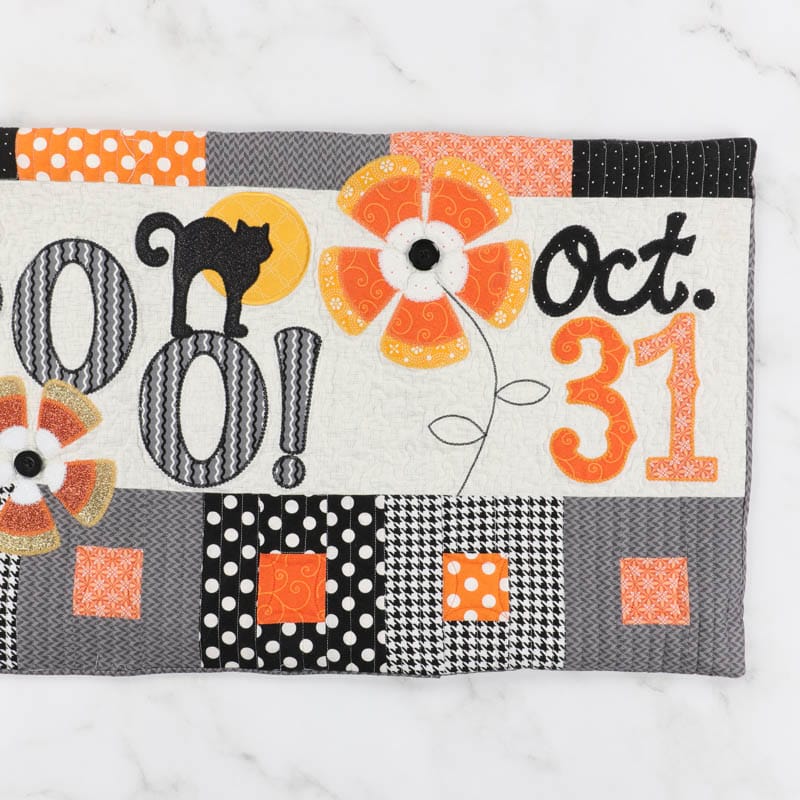 Halloween Boo Bench Pillow (Digital Download)