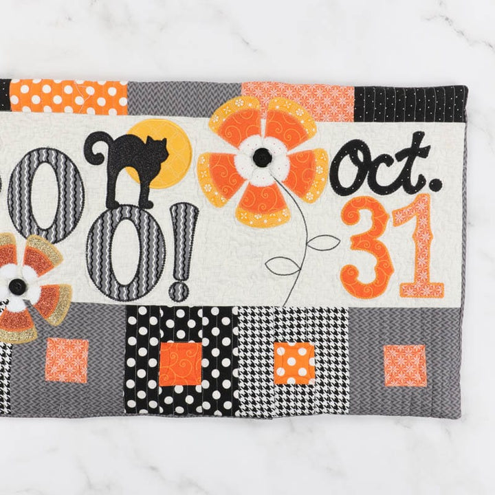 Halloween Boo Bench Pillow (Digital Download)