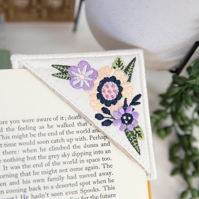Blossoms & Bouquet Bookmarks + Bonus Designs - Machine Embroidery Project Kit