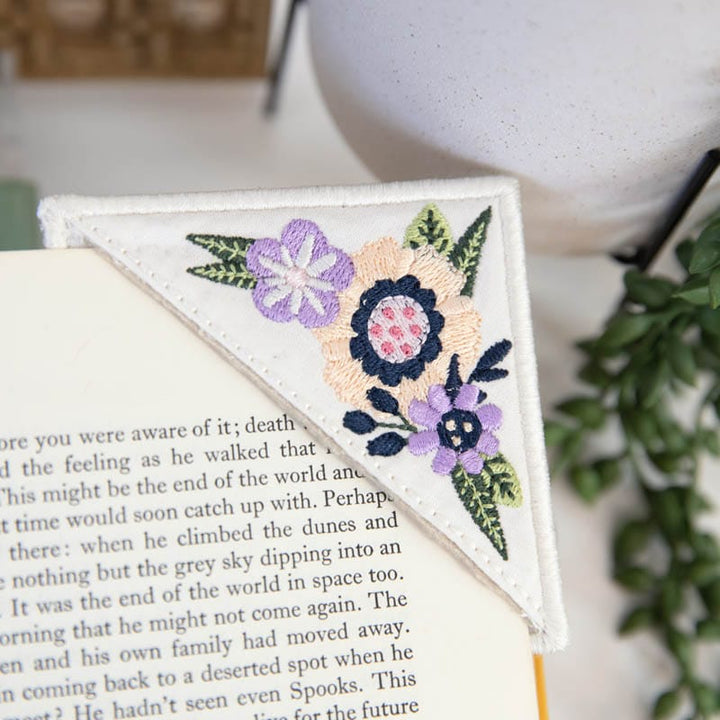 Blossoms & Bouquet Bookmarks + Bonus Designs - Machine Embroidery Project Kit