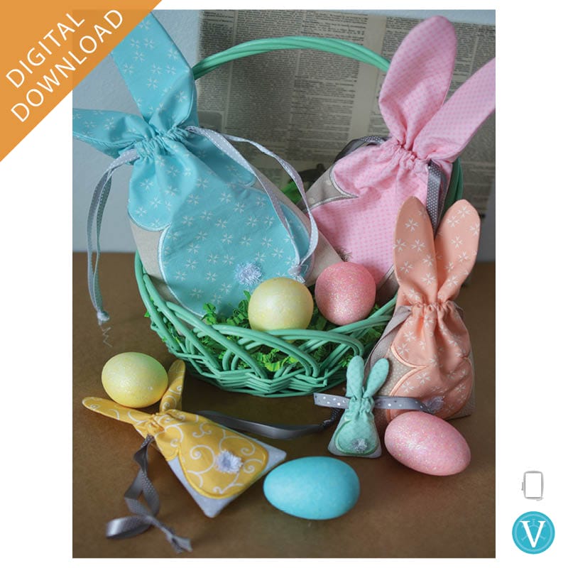 KDVT1074 Bunny Cinch Gift Bags