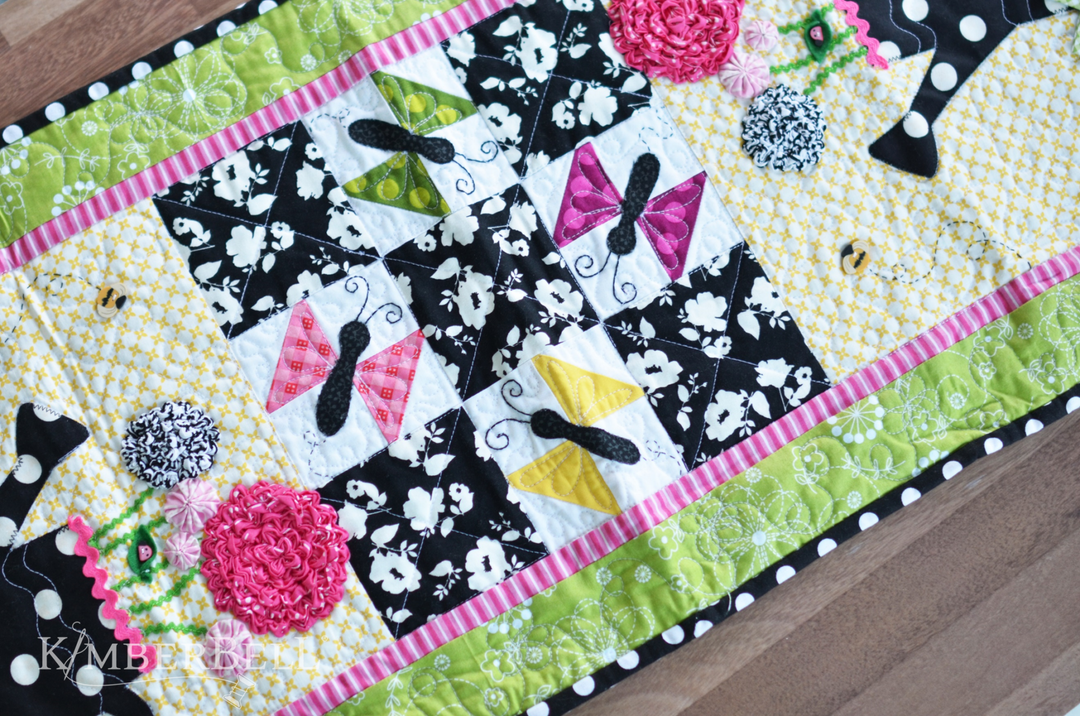 Butterfly Garden Table Runner