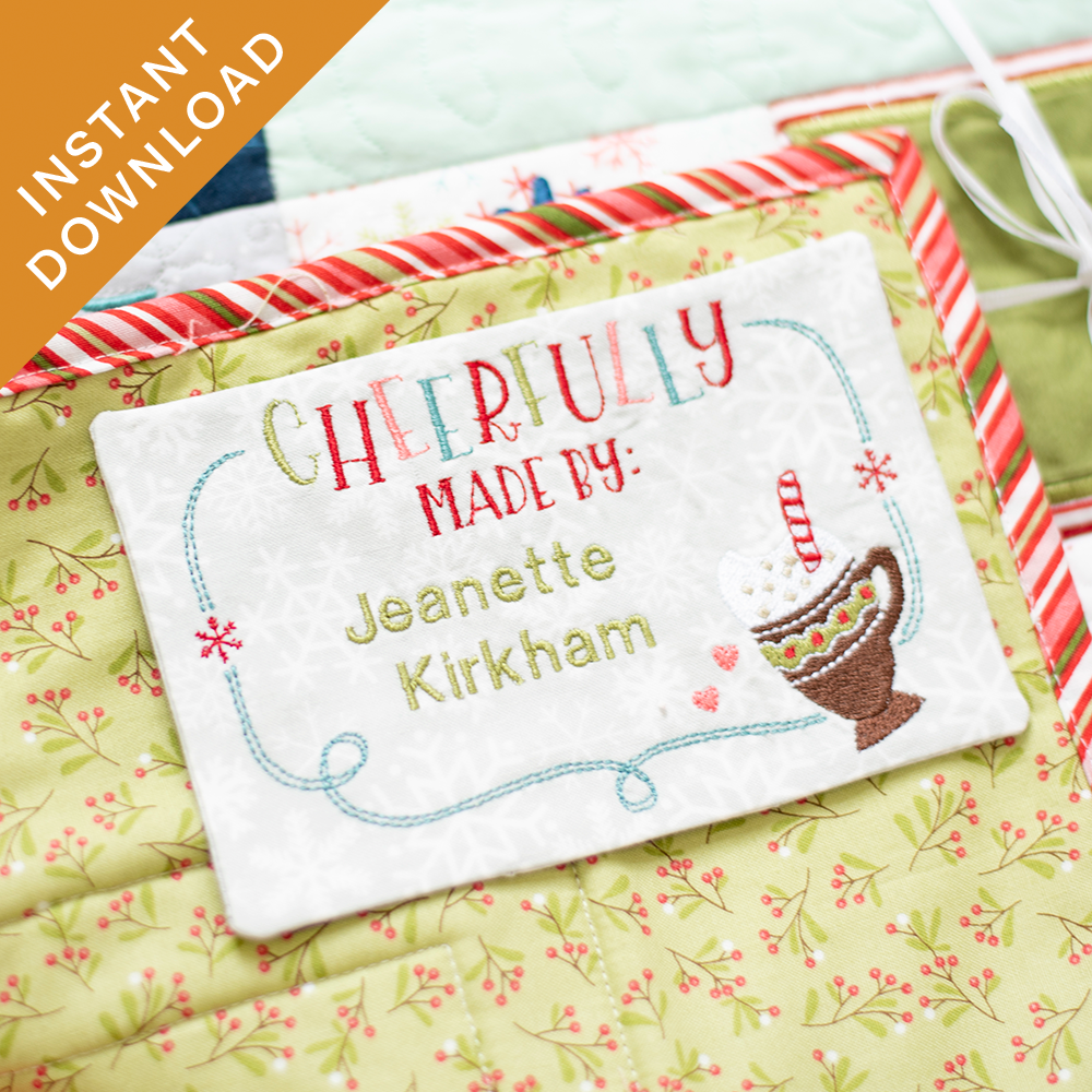 Cheerfully Made Quilt Label