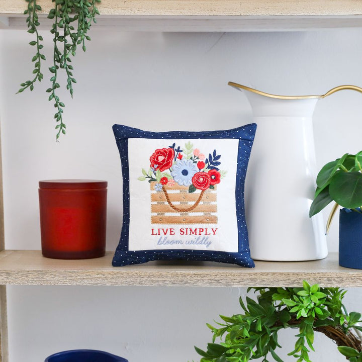 Country Blooms 8x8 Pillow (Digital Download)