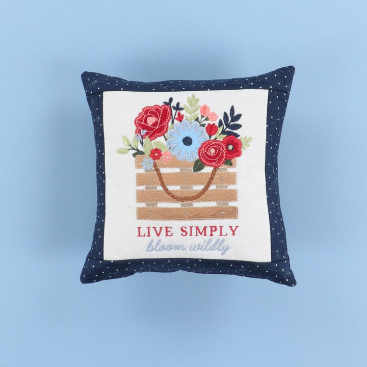 Country Blooms 8x8 Pillow (Digital Download)