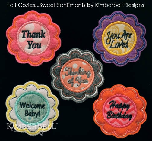 Felt Cozies: Sweet Sentiments