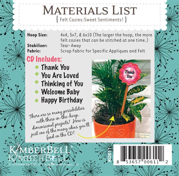 Felt Cozies: Sweet Sentiments