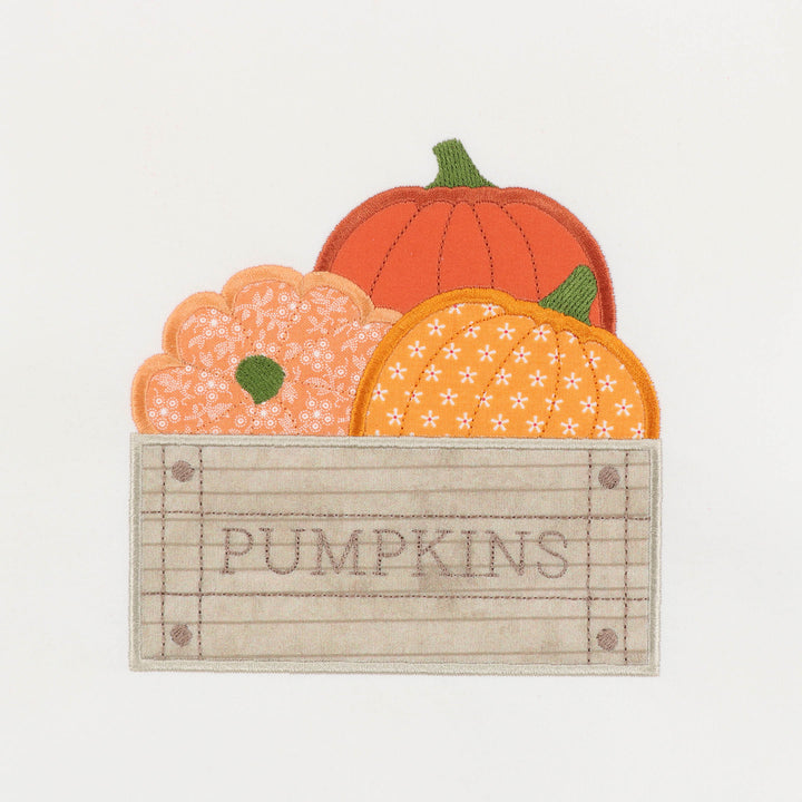 Crate of Pumpkins Applique 1 (Digital Download)