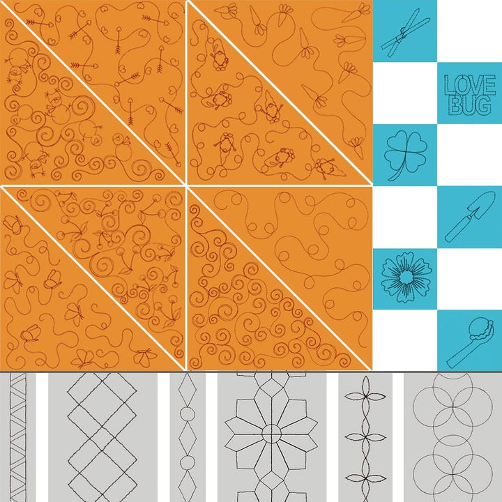 KDQ150 Cuties Vol. 2 Quilting Bundle January-June