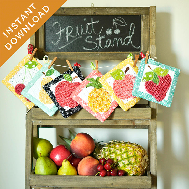 That's So Chenille: Fruit Stand Hot Pads (Digital Download)