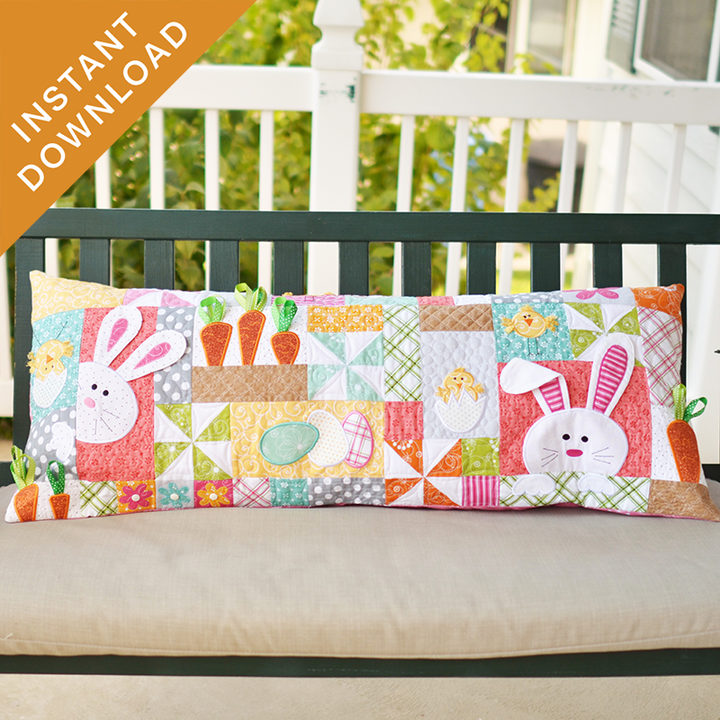 Hoppy Easter Bench Pillow (Digital Download)