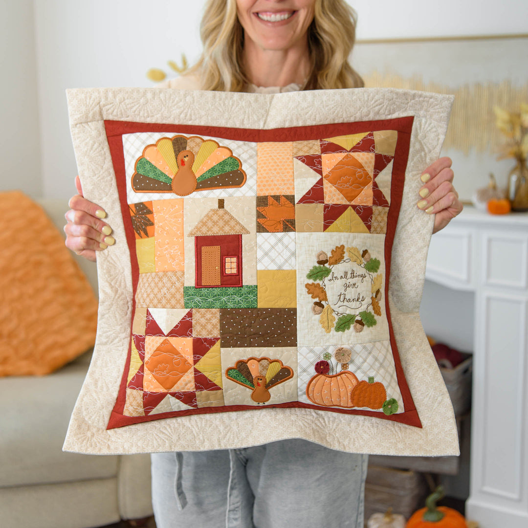 In All Things Give Thanks 22 x 22" Pillow (Digital Download)