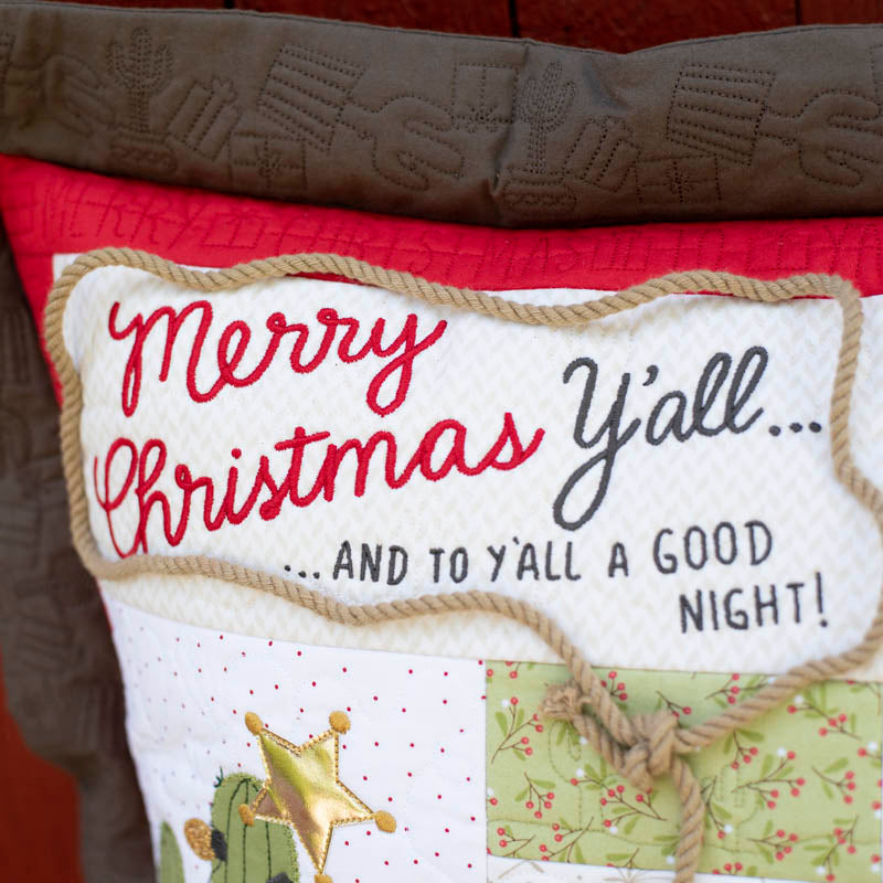 Merry Christmas Y'all 22x22" Pillow