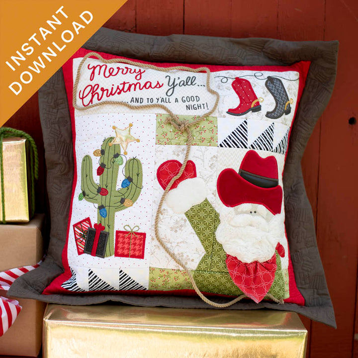 Merry Christmas Y'all 22x22" Pillow