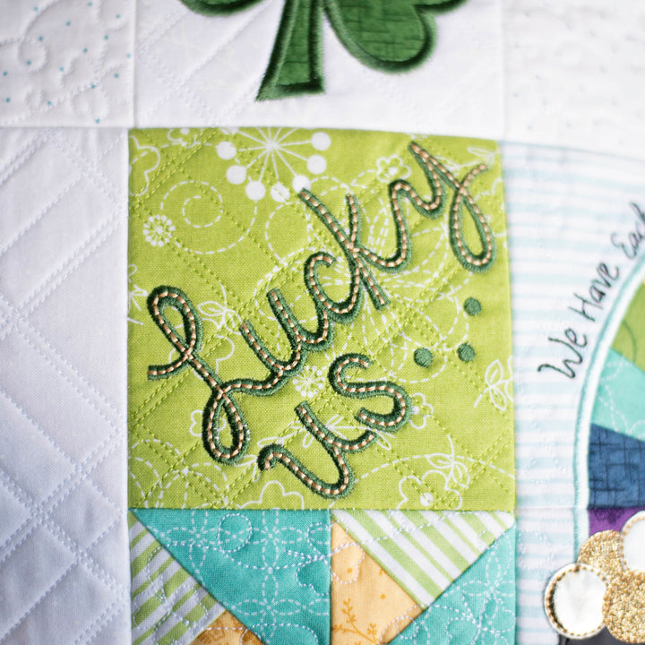 Lucky Us 22 x 22" Pillow (Digital Download)