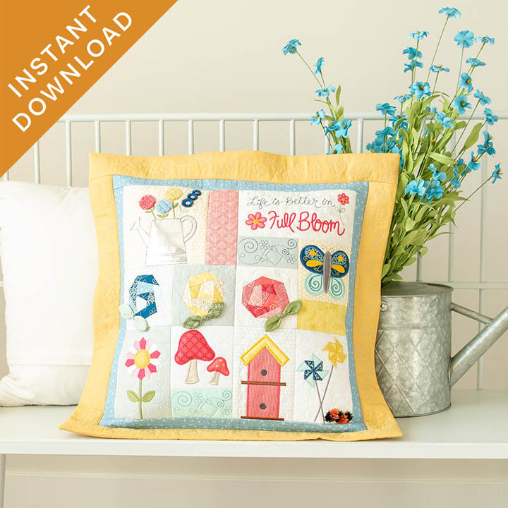 Life is Better in Full Bloom 22 x 22" Pillow