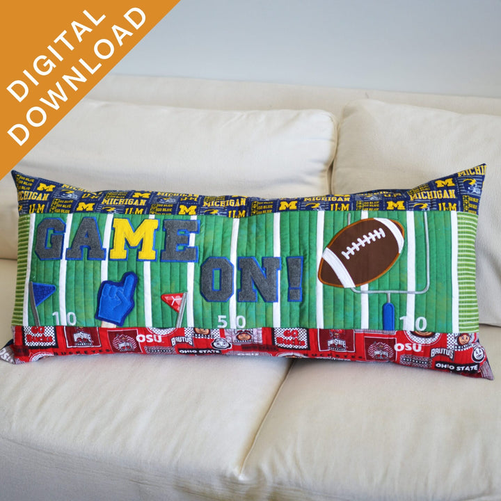 Game On! Football Bench Pillow (Digital Download)