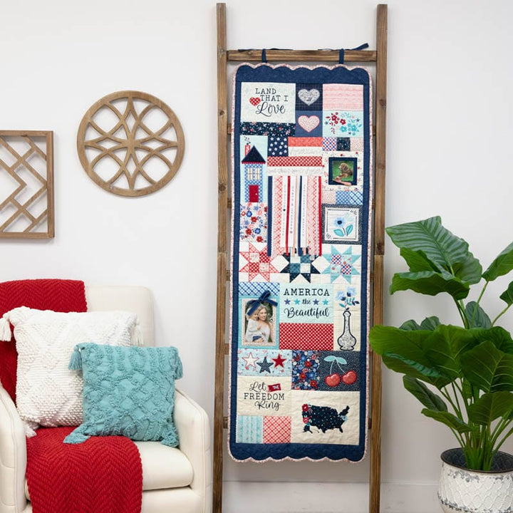 Star-Spangled Beauty Ladder Quilt