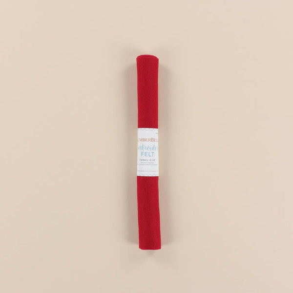 Cranberry Embroidery Felt