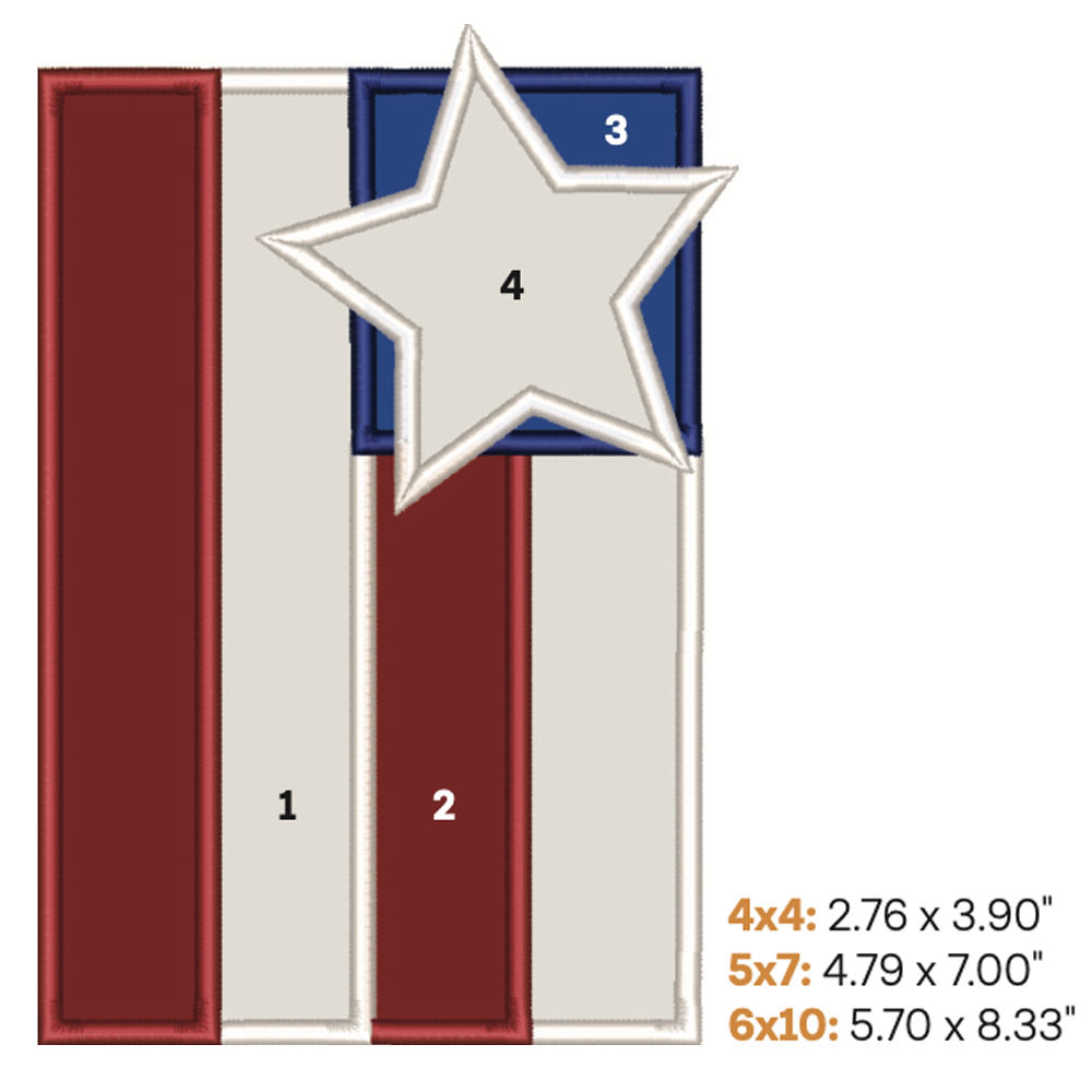 Flag Applique 1 (Digital Download)