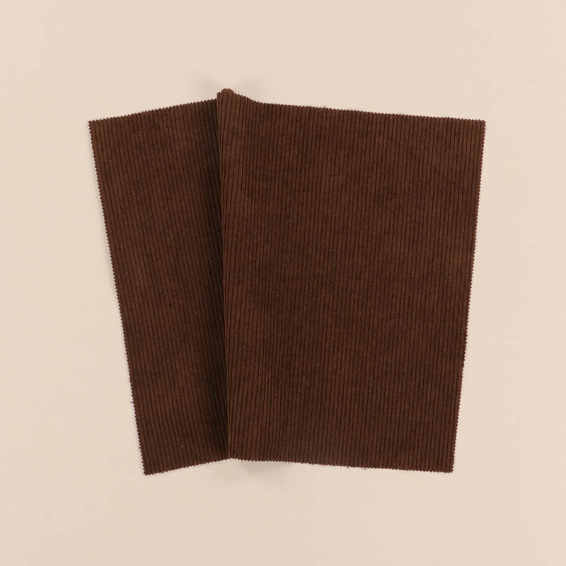 Brown Ribbed Fabric