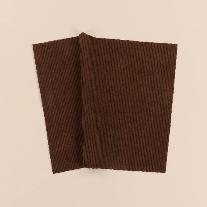 Brown Ribbed Fabric