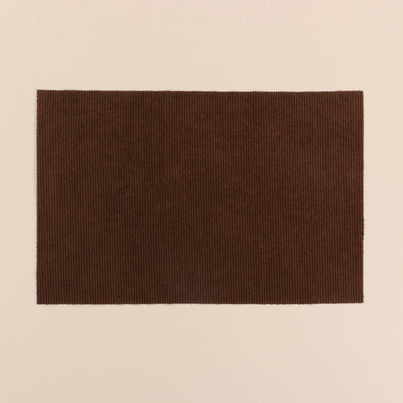 Brown Ribbed Fabric