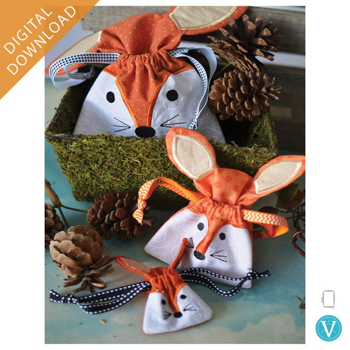 KDVT1072 Fox Cinch Gift Bag