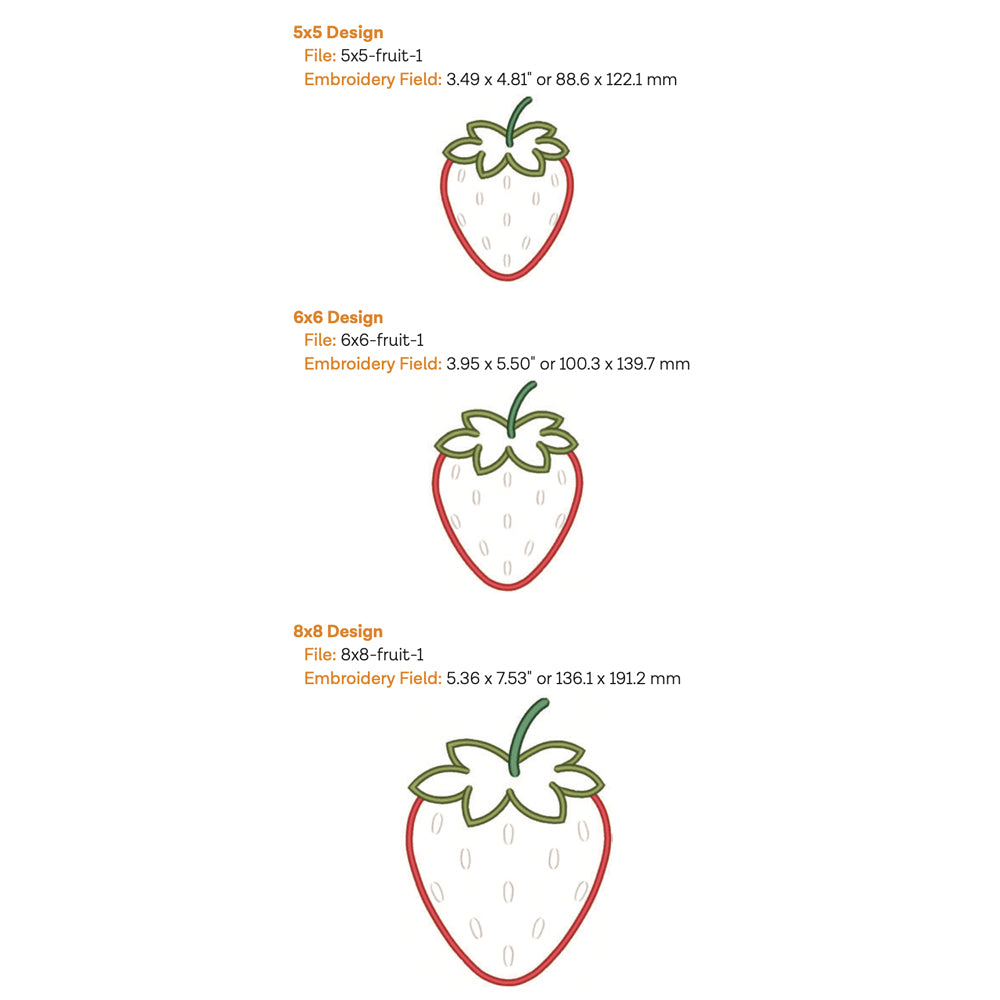 Fruit Applique 1 (Digital Download)